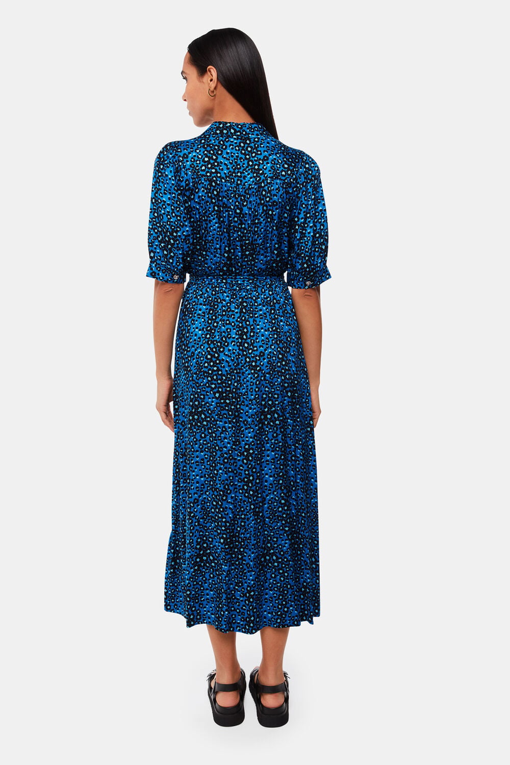 Painted Leopard Midi Dress